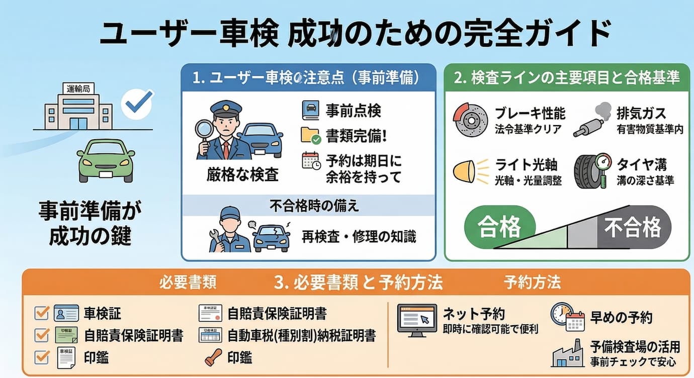 ユーザー車検の注意点
