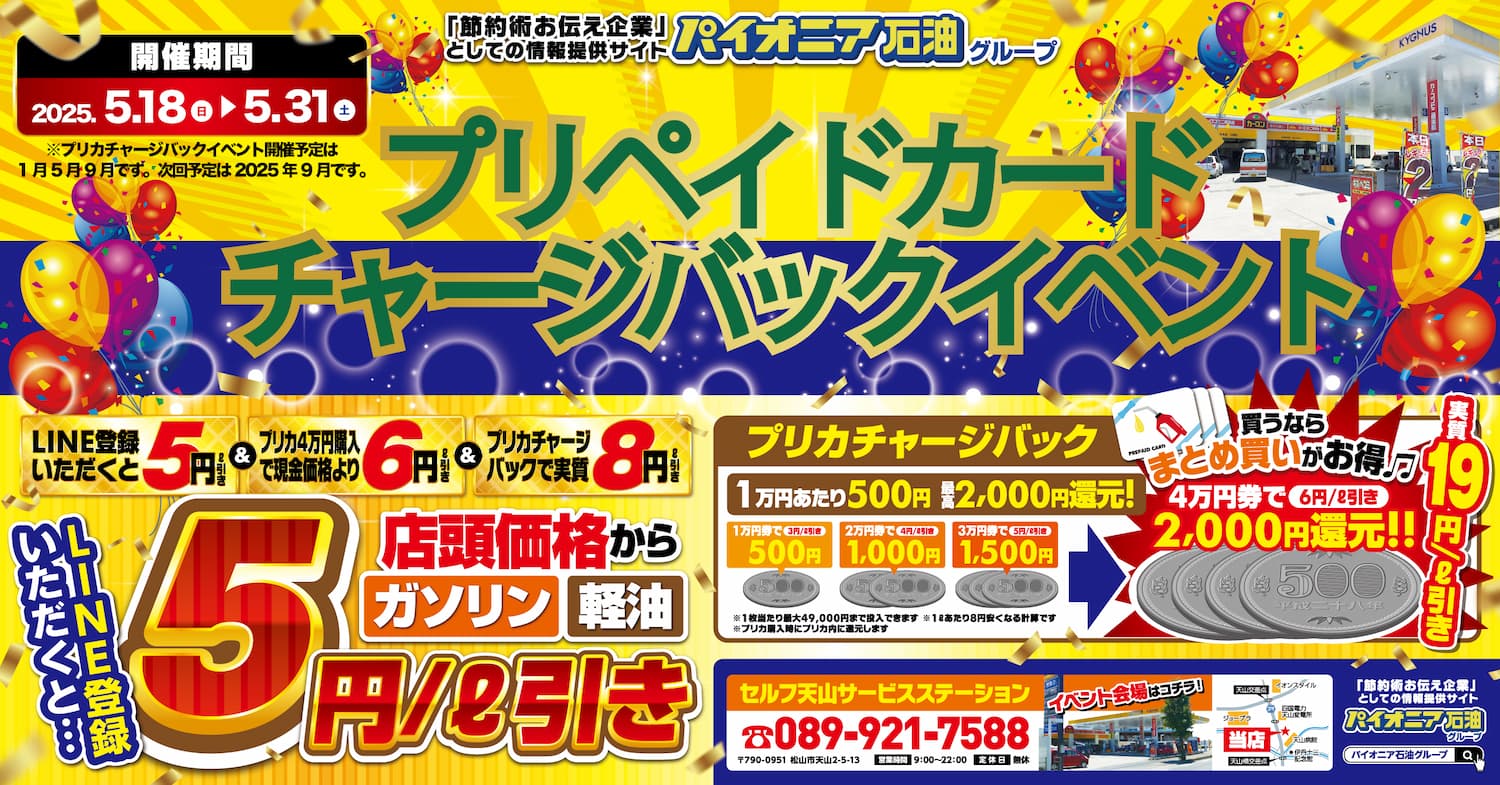 プリカチャージバックイベント